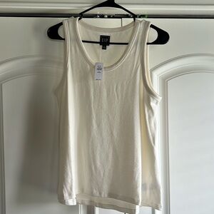 Gap, NWT, cream soft knit tank